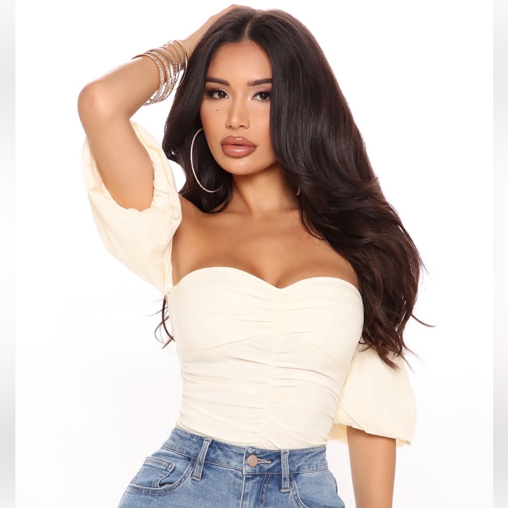 Fashion Nova Ruched Bodysuit